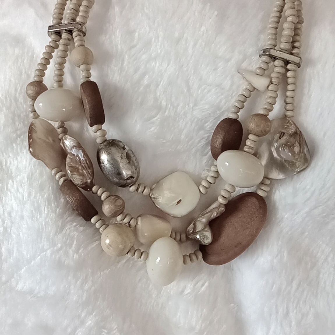 244 Wooden Stone Necklace 10